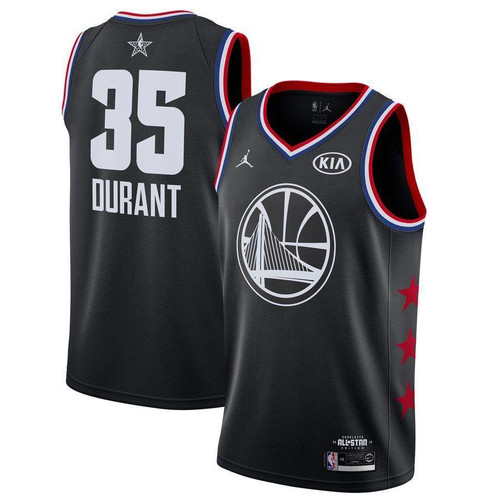 Kevin Durant Golden State Warriors Jordan Brand 2019 NBA All-Star Game Finished Jersey Black 2019