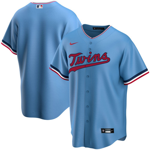 Men'S Nike Replica Replica Replica Light Blue Minnesota Twins Alternate Replica Team Jersey