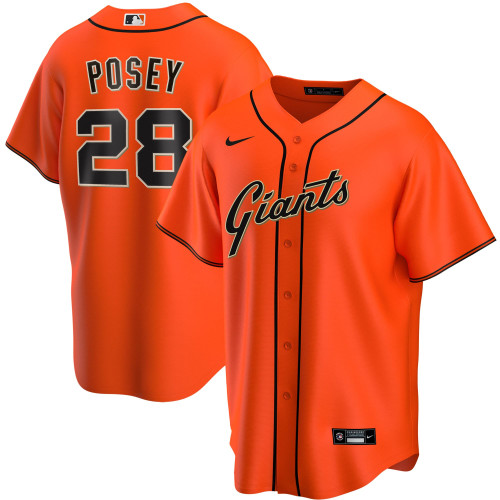 Men'S Nike Replica Buster Posey Orange San Francisco Giants Alternate Replica Player Name Jersey