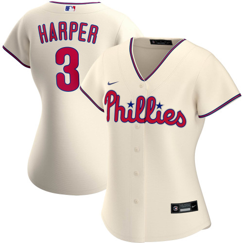Women'S Nike Replica Bryce Harper Cream Philadelphia Phillies Alternate Replica Player Jersey