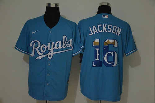 Kansas City Royals Bo Jackson 16 2021 Mlb Blue Jersey Jersey 70 Style