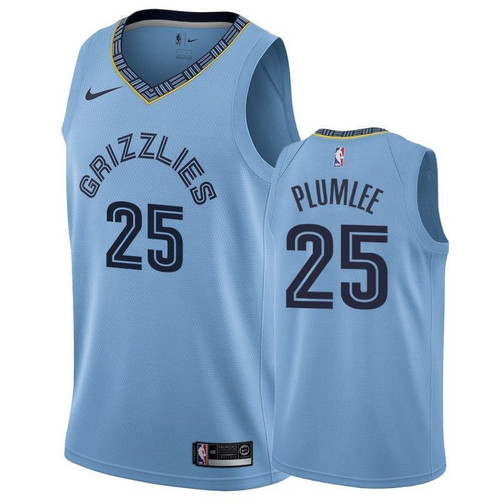 Men'S Memphis Grizzlies Miles Plumlee #25 Statet Nba Jersey