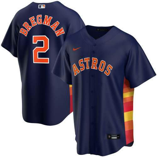 Nike Replica Alex Bregman Navy Houston Astros Alternate 2020 Replica Player Jersey