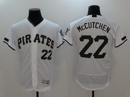 Pittsburgh Pirates Andrew Mccutchen #22 White Mlb Throwback Jersey