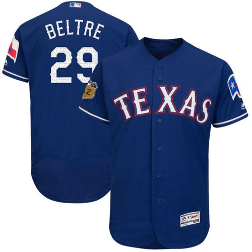 Adrián Beltre Texas Rangers #29 Blue Mlb 2017 Spring Edition Jersey