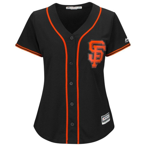 San Francisco Giants Majestic Womens Alternate Cool Base Team Jersey Jersey Black 2021
