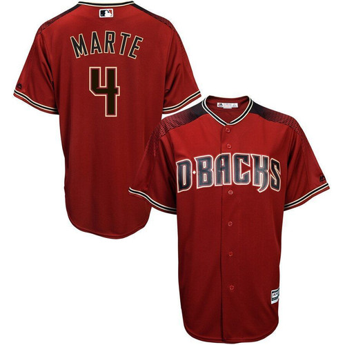 Ketel Marte Arizona Diamondbacks Majestic Alternate Official Cool Base Player Jersey Red/Black 2021