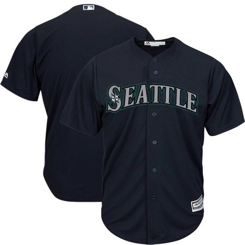 Seattle Mariners Majestic Official Cool Base Jersey Jersey Navy 2021