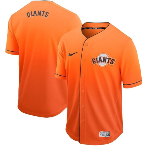 San Francisco Giants Fade Orange 3D Jersey