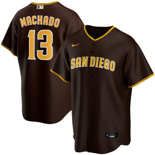 Men'S Nike Replica Manny Machado Brown San Diego Padres Alternate Replica Player Jersey