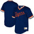 Detroit Tigers  Cooperstown Collection Mesh Wordmark V-Neck Jersey Jersey Navy