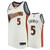 Men'S Golden State Warriors #5 Kevon Looney White Throwback Jersey