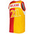 Dominique Wilkins Atlanta Hawks Mitchell & Ness Hardwood Classics 1986-87 Split Swingman Jersey - Yellow/Red