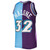 Karl Malone Utah Jazz Mitchell & Ness Hardwood Classics 1996-97 Split Swingman Jersey - Purple/Turquoise