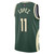 Milwaukee Bucks Nike Earned Edition Swingman Jersey - Brook Lopez - Mens