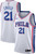 Nike Men'S Philadelphia 76Ers Joel Embiid #21 White Dri-Fit Swingman Jersey