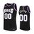Sacramento Kings #00 Custom Hardwood Classics Black Jersey