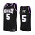 Sacramento Kings #5 De'Aaron Fox Hardwood Classics Black Jersey