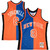 Latrell Sprewell New York Knicks Mitchell & Ness Hardwood Classics 1998-99 Split Swingman Jersey - Blue/Orange