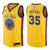 Warriors Male Kevin Durant #35 City Edition Gold Jersey