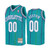 Custom Charlotte Hornets Youth Teal Hardwood Classics Jersey
