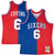 Julius Erving Philadelphia 76ers Mitchell & Ness Hardwood Classics 1982-83 Split Swingman Jersey - Royal/Red