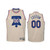 Custom Philadelphia 76Ers 2021 Earned Edition Cream Jersey - Swingman