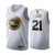 Joel Embiid #21 Philadelphia 76Ers White Golden Edition Jersey
