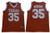 Men’S Texas Longhorns #35 Kevin Durant Basketball Jersey Orange Jersey