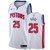 Men'S Detroit Pistons Derrick Rose #25 Association Jersey