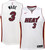Nike Replica Replica Replica  Miami Heat Dwyane Wade #3 Dri-Fit Association Edition Swingman White Jersey