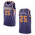 Phoenix Suns 25 Mikal Bridges Icon Swingman Purple 3D Jersey