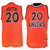 Male New York Knicks #20 Allan Houston Hwc Throwback Orange Jersey