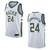 Milwaukee Bucks 24 Pat Connaughton Association Swingman White 3D Jersey