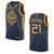 Golden State Warriors 21 Jonas Jerebko City Edition Swingman Navy 3D Jersey