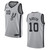 San Antonio Spurs 10 Demar Derozan Statement Swingman Silver 3D Jersey