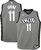 Jordan Youth Brooklyn Nets Kyrie Irving #11 Grey 2020-21 Dri-Fit Statement Swingman Jersey
