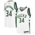 Giannis Antetokounmpo Milwaukee Bucks Youth Jersey White 2019