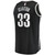 Men'S Fanatics Branded Nicolas Claxton Black Brooklyn Nets 2020/21 Fast Break Replica Jersey - Icon Edition
