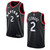 Toronto Raptors 2 Kawhi Leonard Statement Swingman Black 3D Jersey