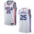 Philadelphia 76Ers 25 Ben Simmons Association Swingman White 3D Jersey