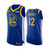 Golden State Warriors Andrew Bogut Royal Icon Edition Finished  Badge Jersey