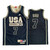 Usa Larry Bird Dream Team Black 1992 Olympics Basketball Golden  Jersey