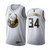 Giannis Antetokounmpo #34 Milwaukee Bucks White Golden Edition Jersey
