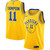 Klay Thompson Golden State Warriors Hardwood Classics Jersey Gold 2019