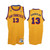Golden State Warriors #13 Wilt Chamberlain Gold Hardwood Classics Men'S Jersey