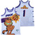 1 Phoenix Suns Garfield Cat White Basketball Jersey