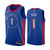 Detroit Pistons 2021 Fathers Day Blue No.1 Dad Jersey