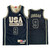 Usa Michael Jordan Dream Team Black 1992 Olympics Basketball Golden  Jersey