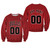 Personalized Chicago Bulls Throwback Red Black Stripe Jersey Inspired Style Sweater